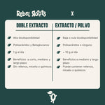 adaptógeno Doble extracto vs polvo